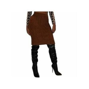 WYNTER Womens Brown Stretch Fitted Mini Skirt S